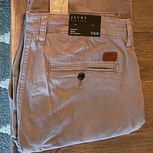 JACHS NEW YORK Gray Khakis